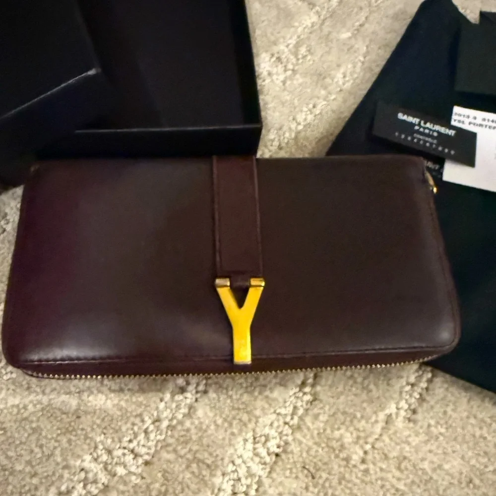Saint Laurent Dark‎ Brown Leather wallet - Picture 16 of 16